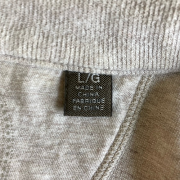 Men’s Tommy Bahama Oatmeal Cotton Full Zip Jacket size L - Picture 12 of 12